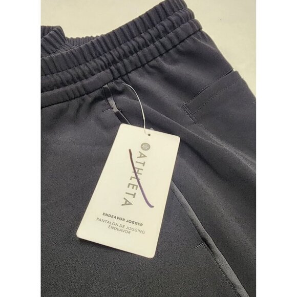 ATHLETA Endeavor Jogger Pants NWT Wrinkle Free Size 6P Black - Picture 9 of 11